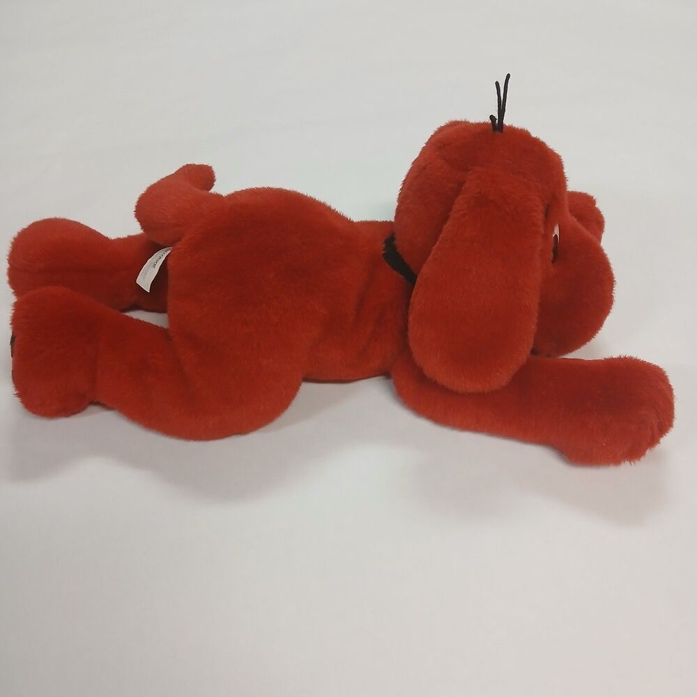 Scholastic 20” CLIFFORD BIG RED DOG Stuffed Plush Animal Floppy Lying Puppy Toy - Picture 2 of 14